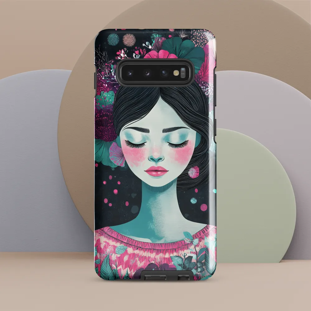 Embrace of Floral Serenity | Phone Case |  S10 Plus | Tough Case | Glossy