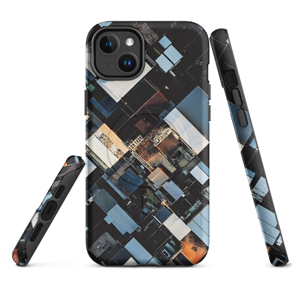 Urban Mosaic from Above | Phone Case |  14 Plus | MagSafe® Tough Case | Matte