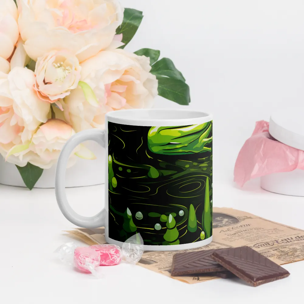 Green Harmony: Life Beneath the Surface | Mugs | Multiple Sizes & Colors