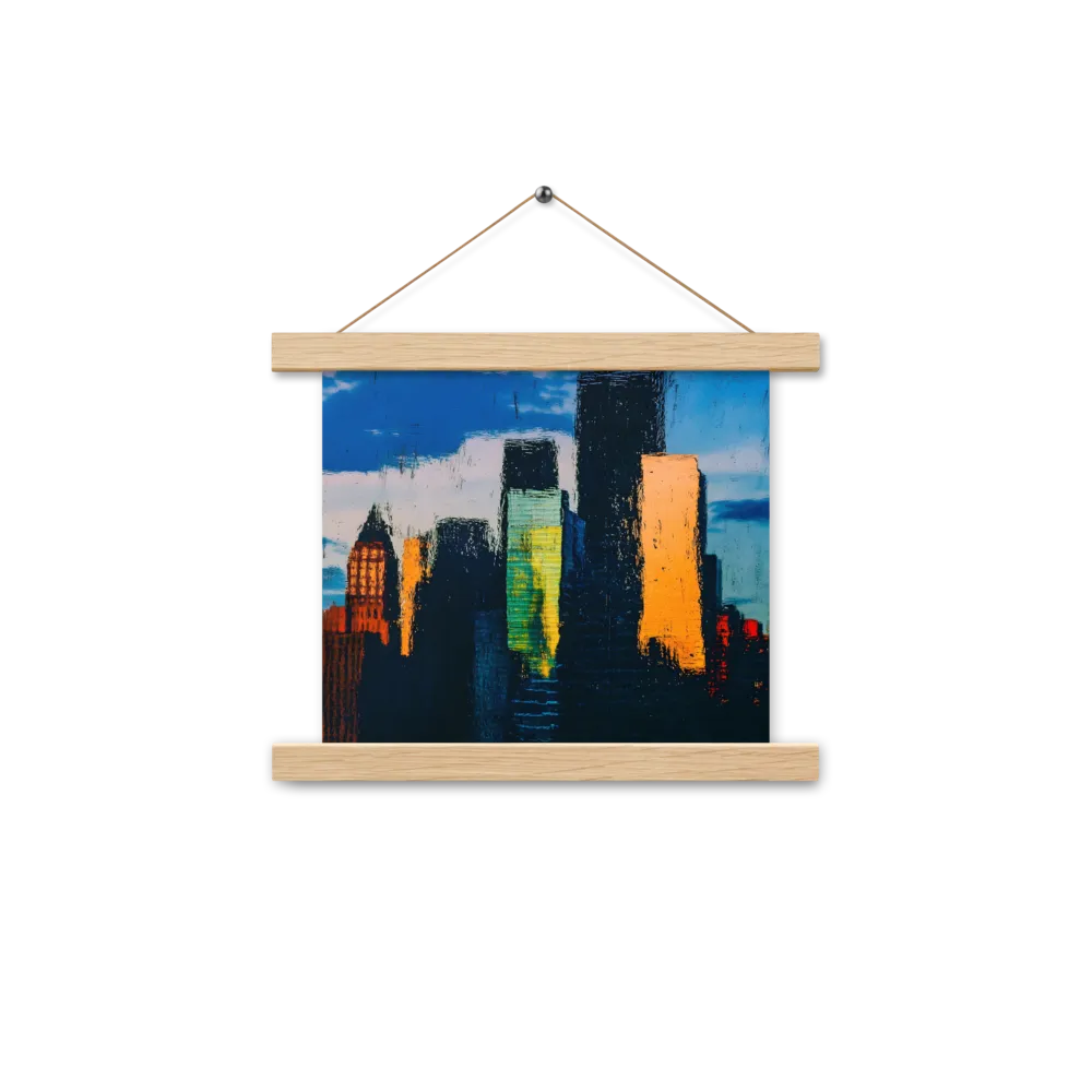 Reflections of Tranquility | Poster With Oak Wood Hanger | 10″×10″