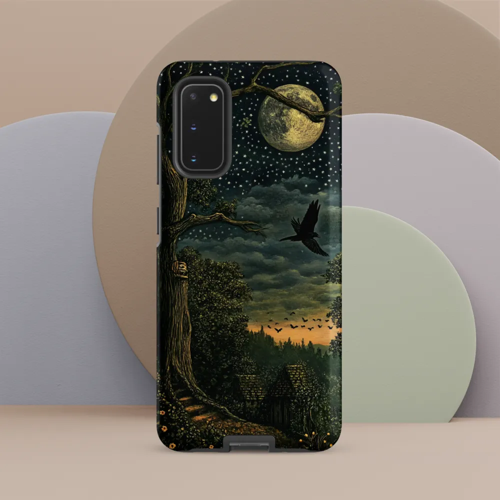 Mystical Nightscape Under the Full Moon