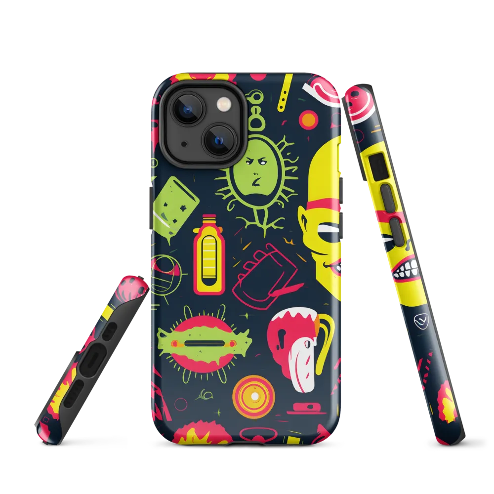 Neon Revelry: A Quirky Exploration of Modern Pop Art