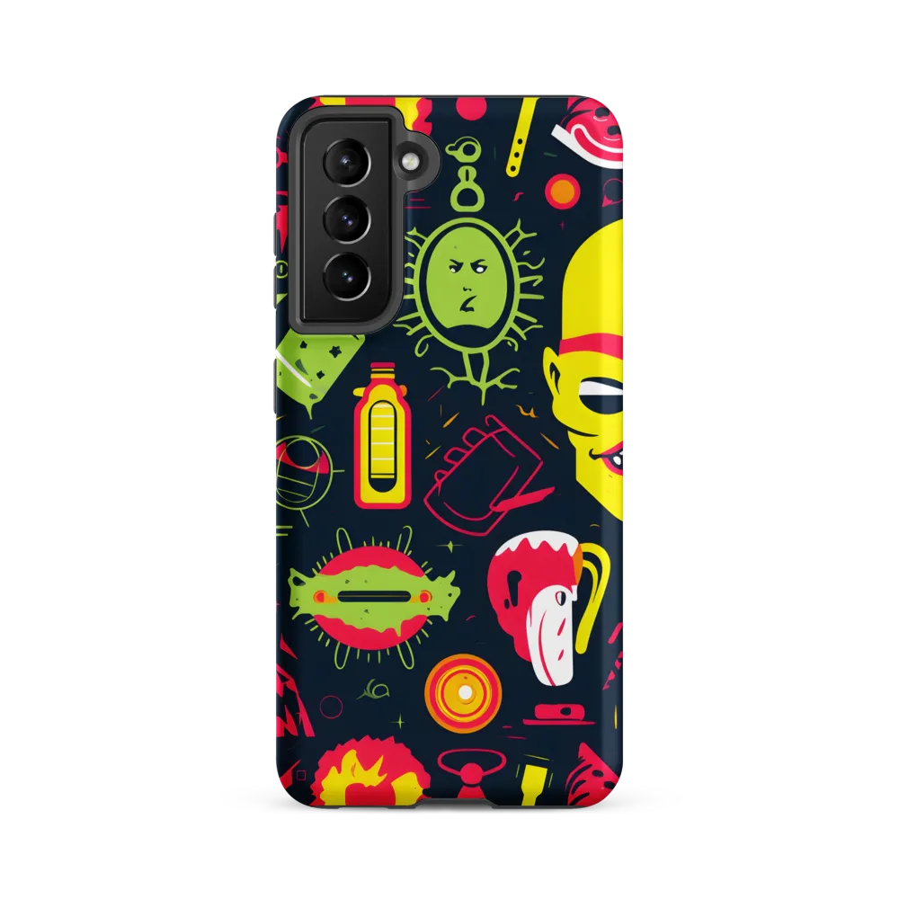 Neon Revelry: A Quirky Exploration of Modern Pop Art