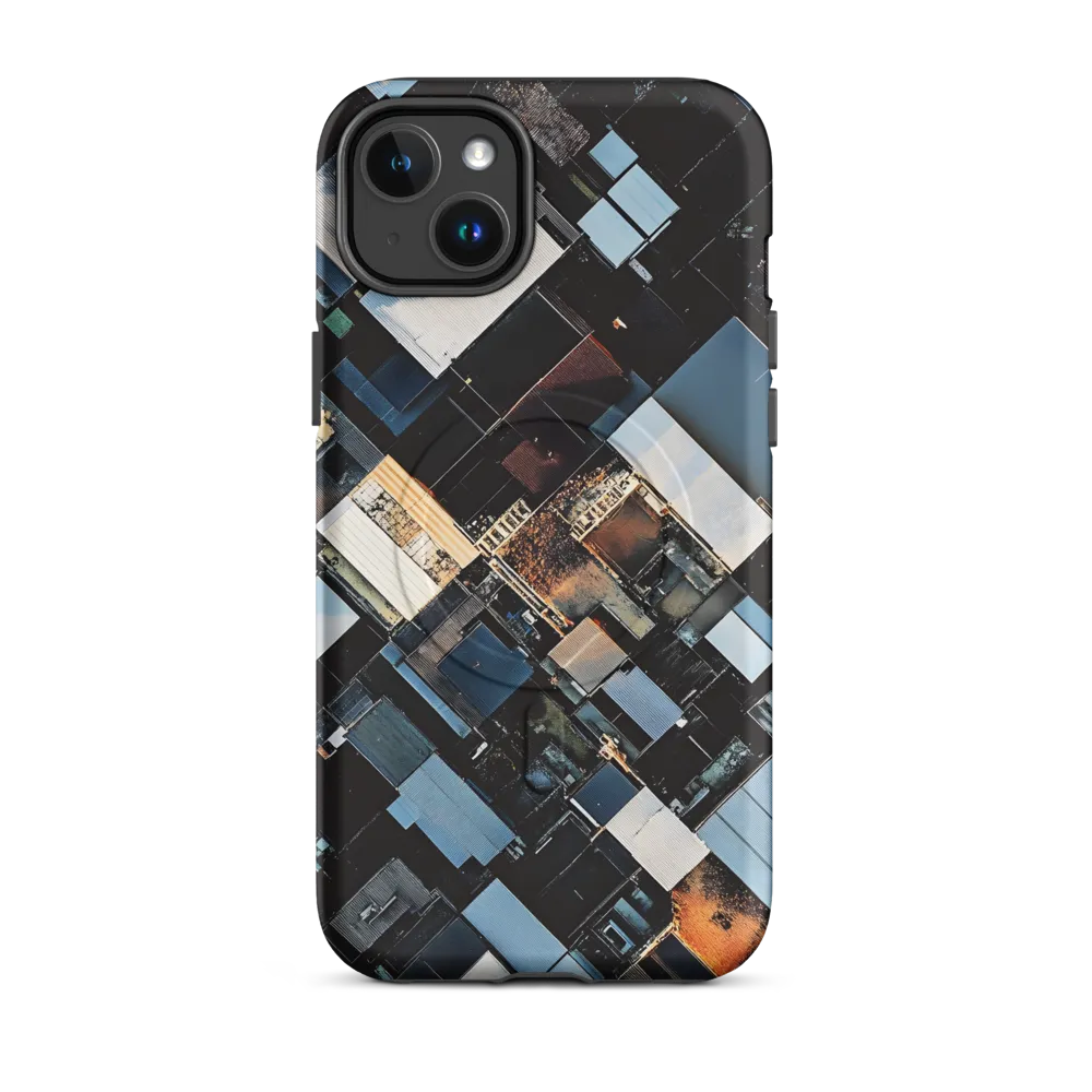 Urban Mosaic from Above | Phone Case |  14 Plus | MagSafe® Tough Case | Matte