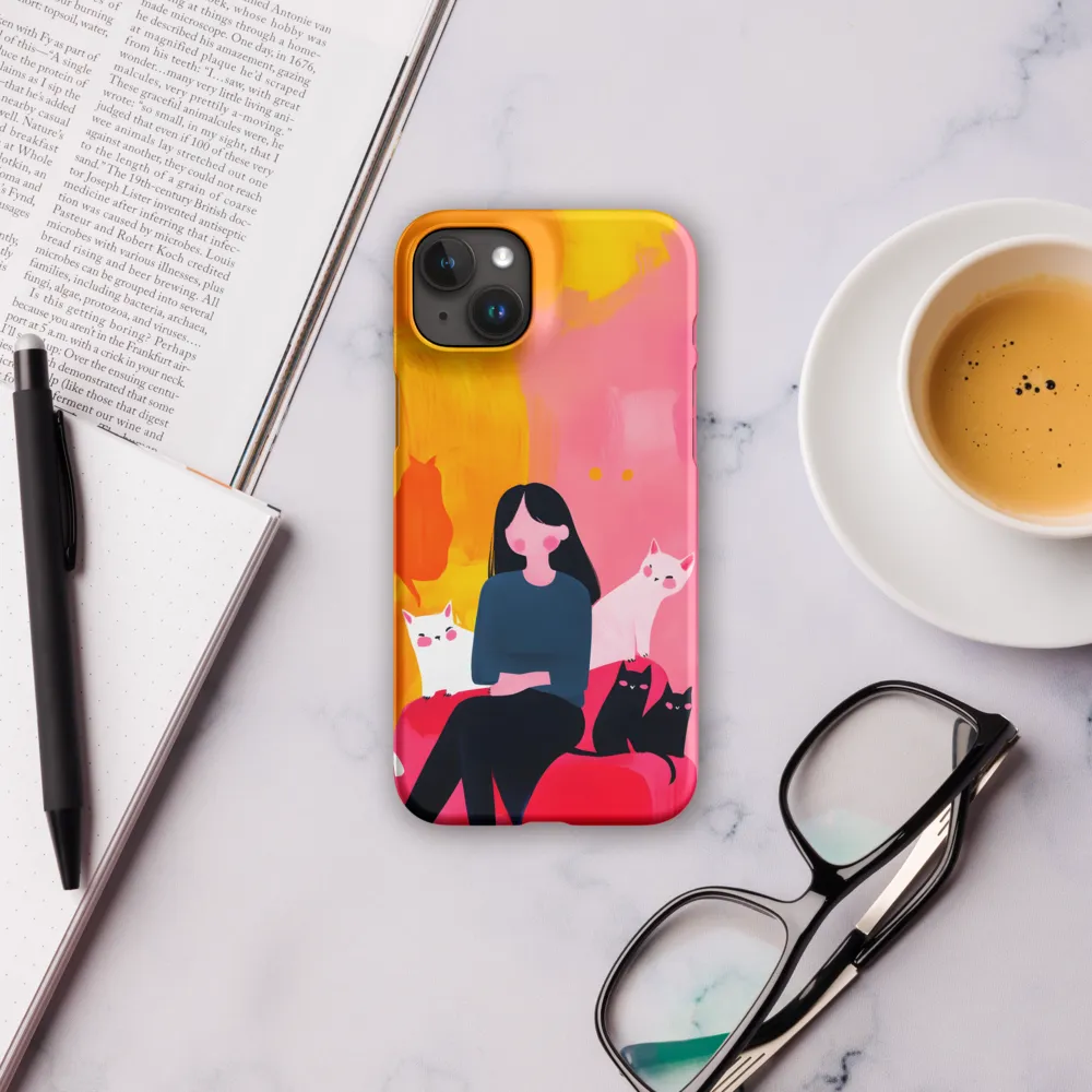 Whimsy in Feline Company | Phone Case |  15 Plus | Snap Case | Matte