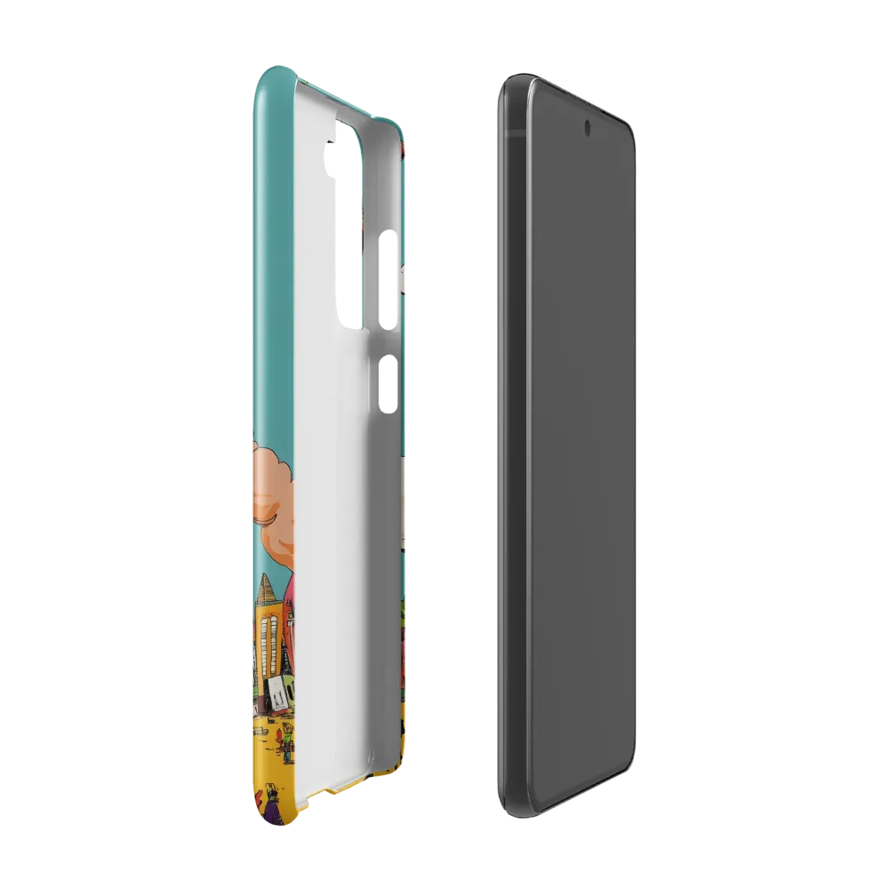 Urban Fantasia: A Whimsical Encounter | Phone Case |  S21 FE | Snap Case | Glossy