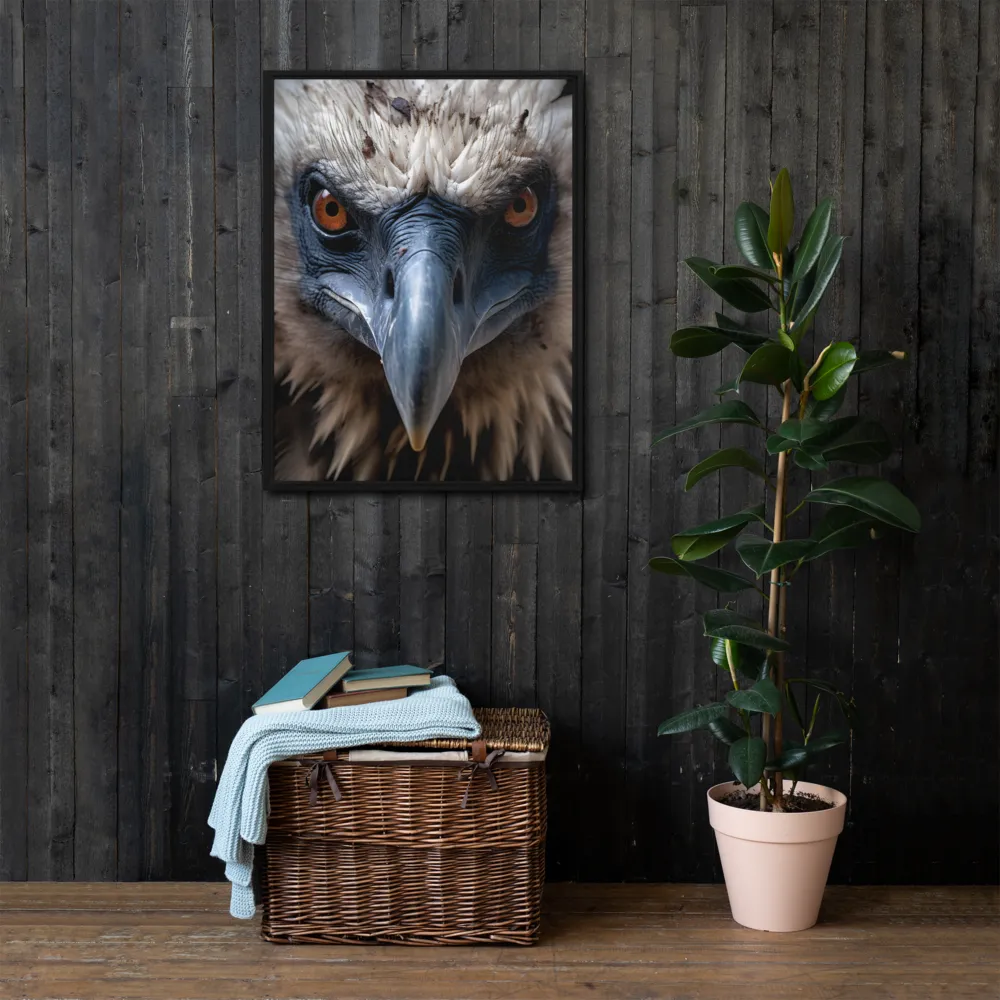 The Gaze of Strength | Canvas with Black Frame | 24″×32″