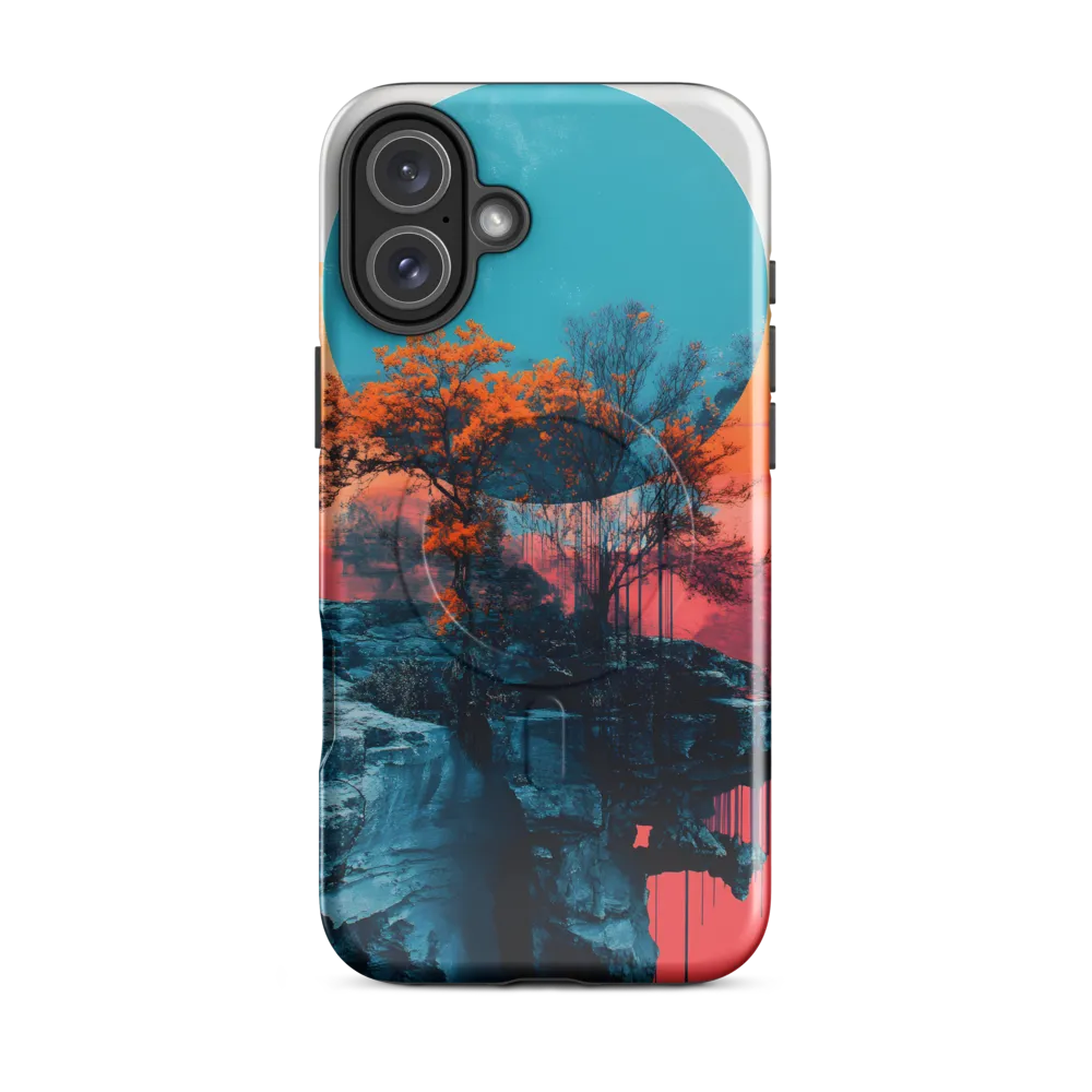 Ethereal Landscapes: A Dance of Color and Form | Phone Case |  16 Plus | MagSafe® Tough Case | Glossy