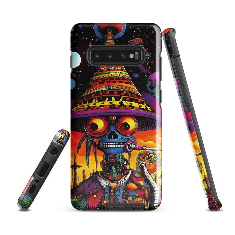 Cosmic Skeleton: A Journey Beyond | Phone Case |  S10 Plus | Tough Case | Glossy