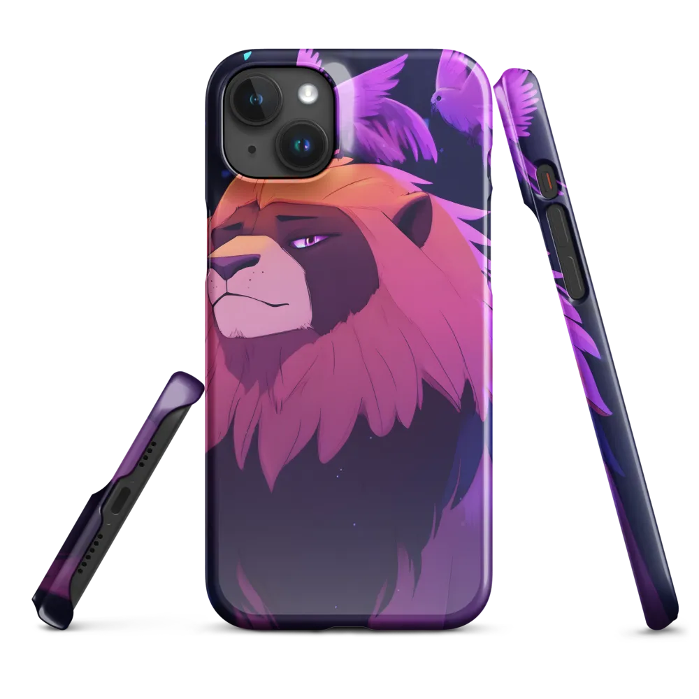 Regal Serenity: The Majestic Lion | Phone Case |  15 Plus | Snap Case | Glossy