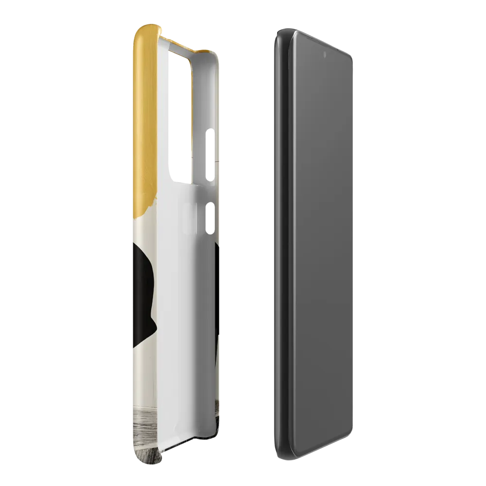 Golden Serenity: A Minimalist Portrait