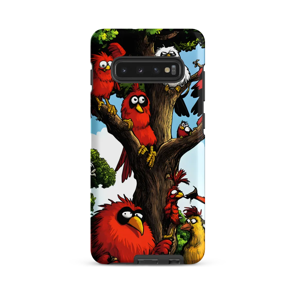 Whimsical Avian Gathering
