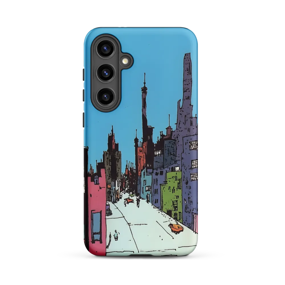 Vibrant Cityscape under the Moon