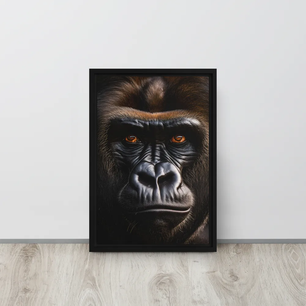 Majestic Gaze | Canvas with Black Frame | 12″×18″