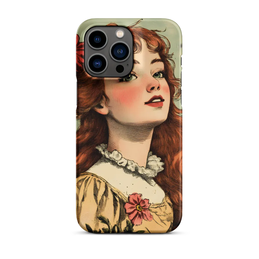 Whimsical Portrait of a Flower-Adorned Girl