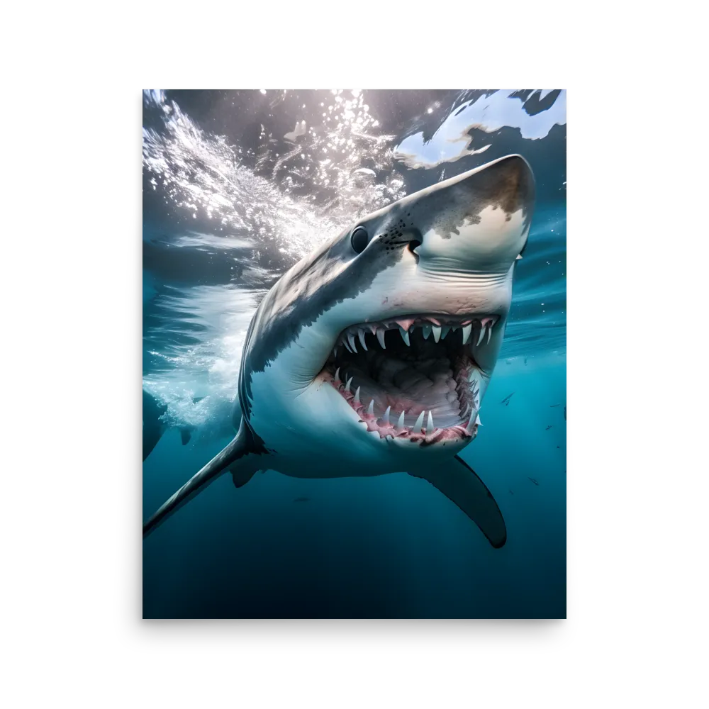 Majesty of the Ocean: The Great White Shark | Poster | 16″×20″