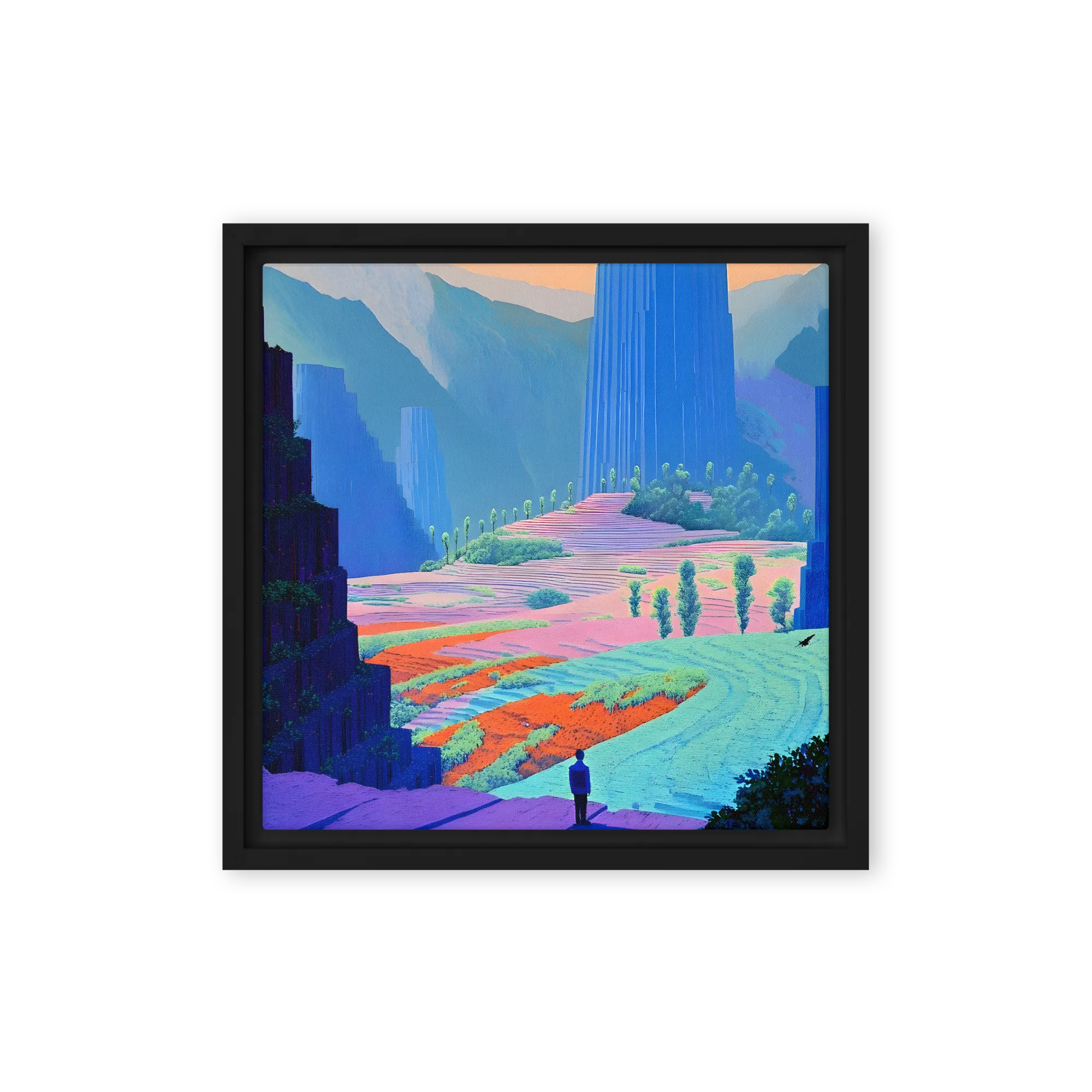 Visions of a Distant Shore 
 Canvas with Black Frame