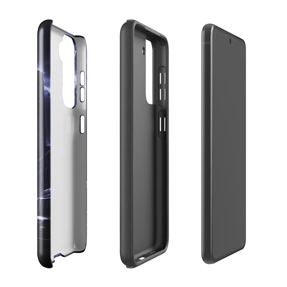 Stormy Cityscape: Shadows of the Night | Phone Case |  S21 FE | Tough Case | Glossy