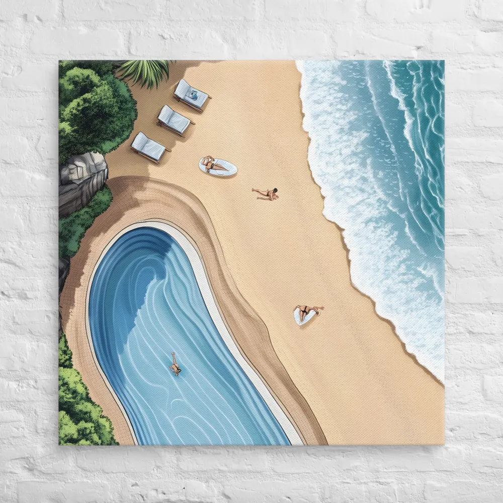 Serenity by the Shore | Canvas | 36″×36″
