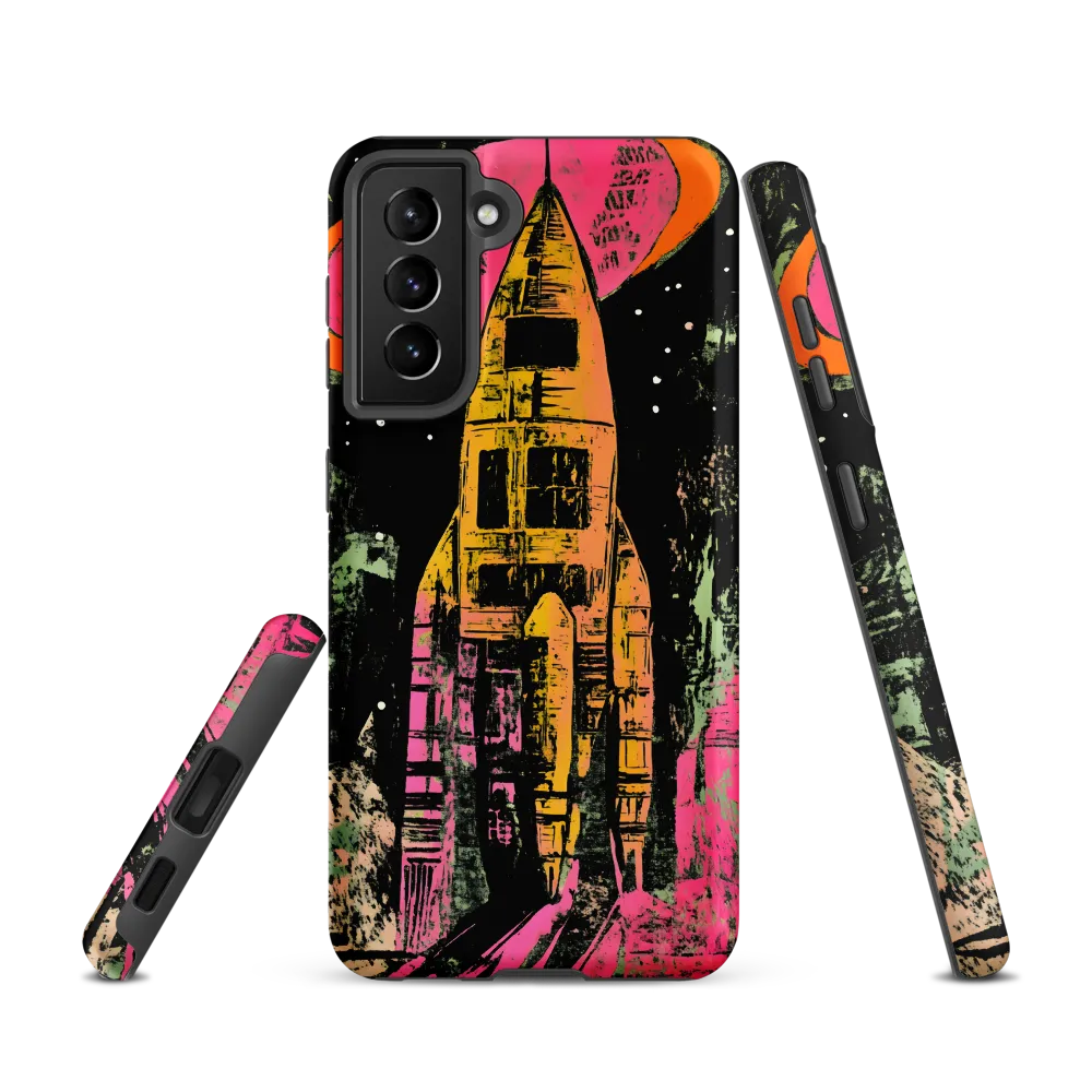 Cosmic Voyage: A Surreal Rocket Adventure