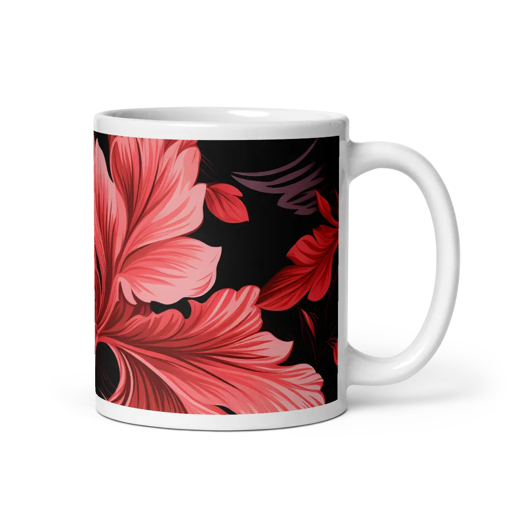 Tropical Elegance in Red | Mugs | Multiple Sizes & Colors