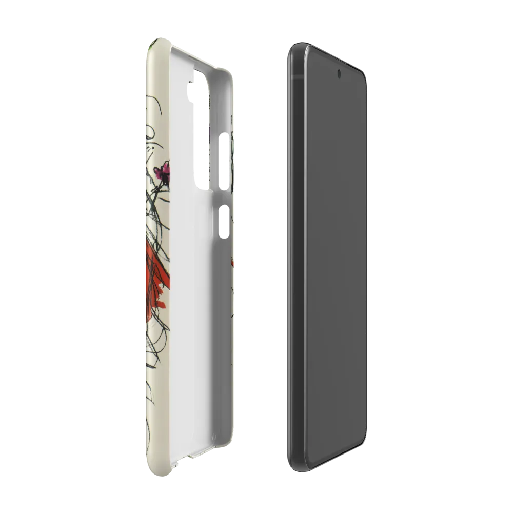 Whimsical Floral Portrait | Phone Case |  S21 FE | Snap Case | Matte