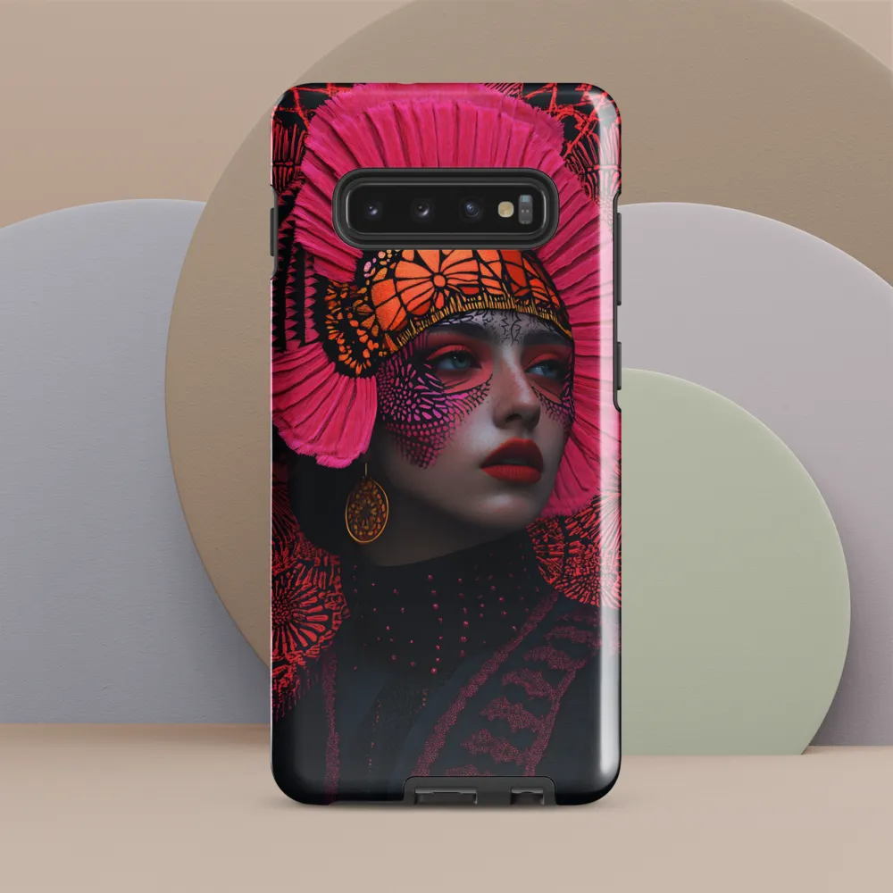 Bold Elegance: A Contemporary Portrait | Phone Case |  S10 Plus | Tough Case | Glossy