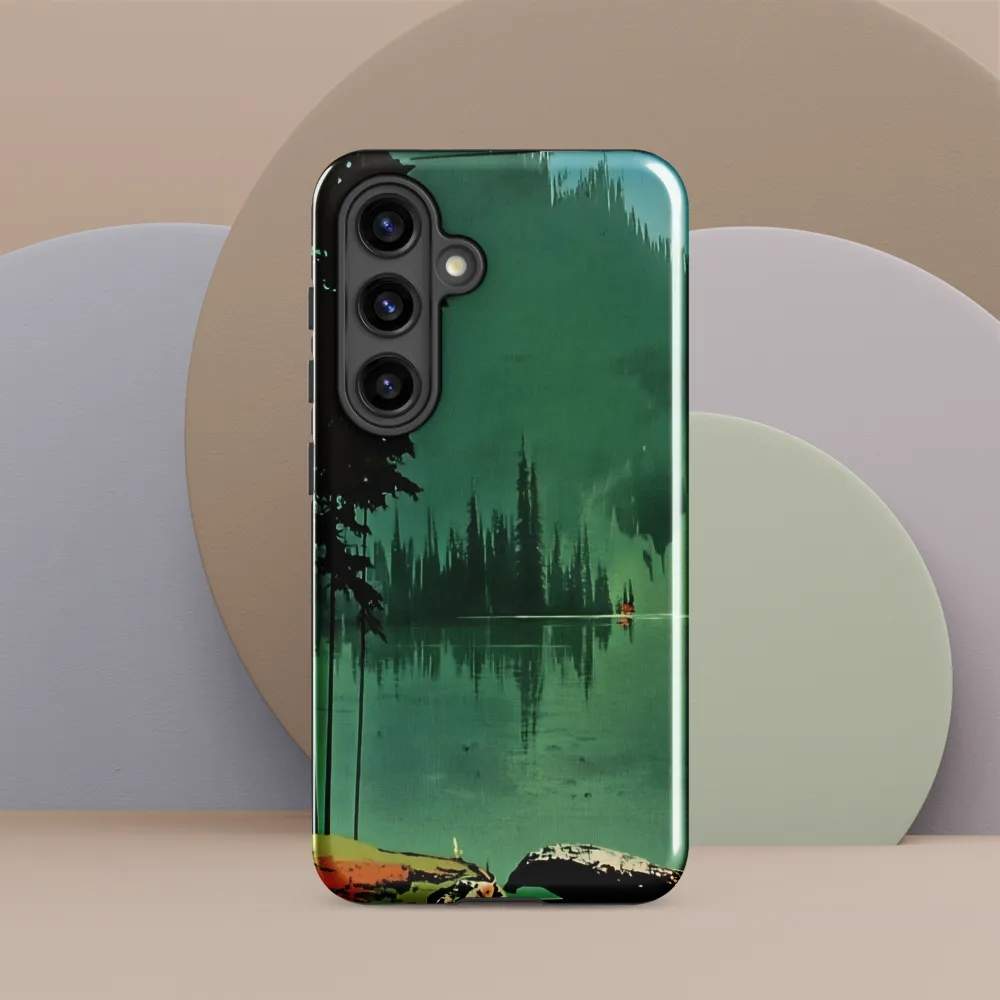 Serenity Reflected: A Tranquil Lake Scene
