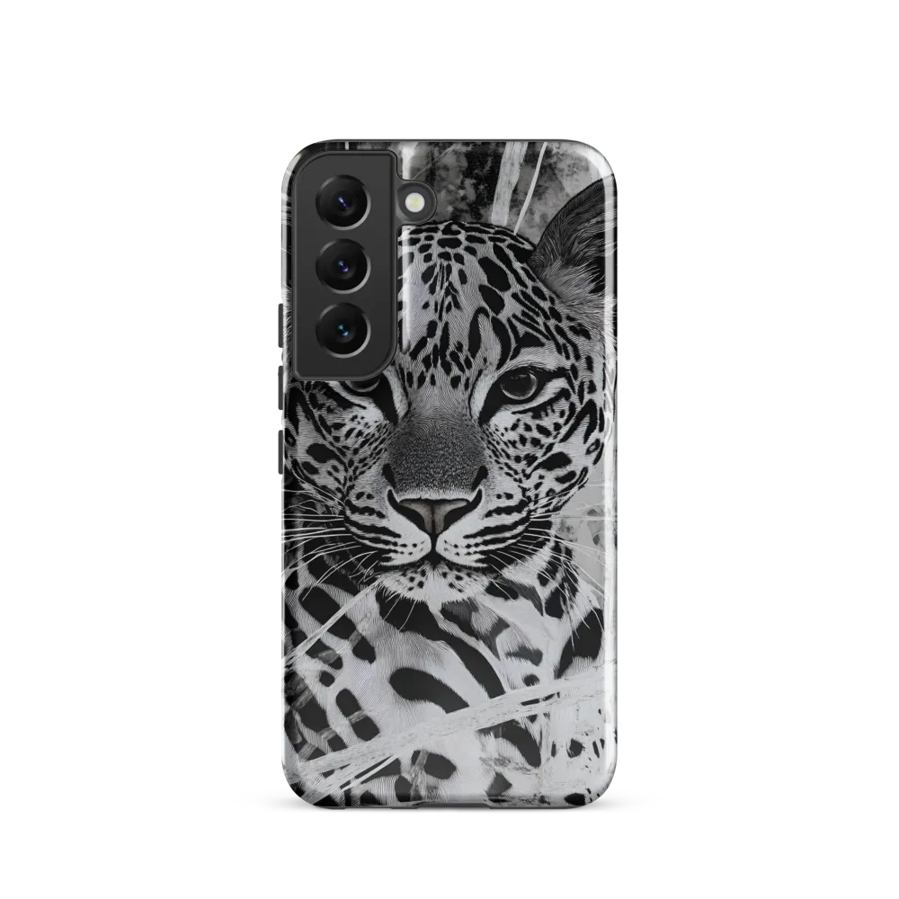 Majestic Gaze: The Leopard's Portrait | Phone Case |  S22 | Tough Case | Glossy