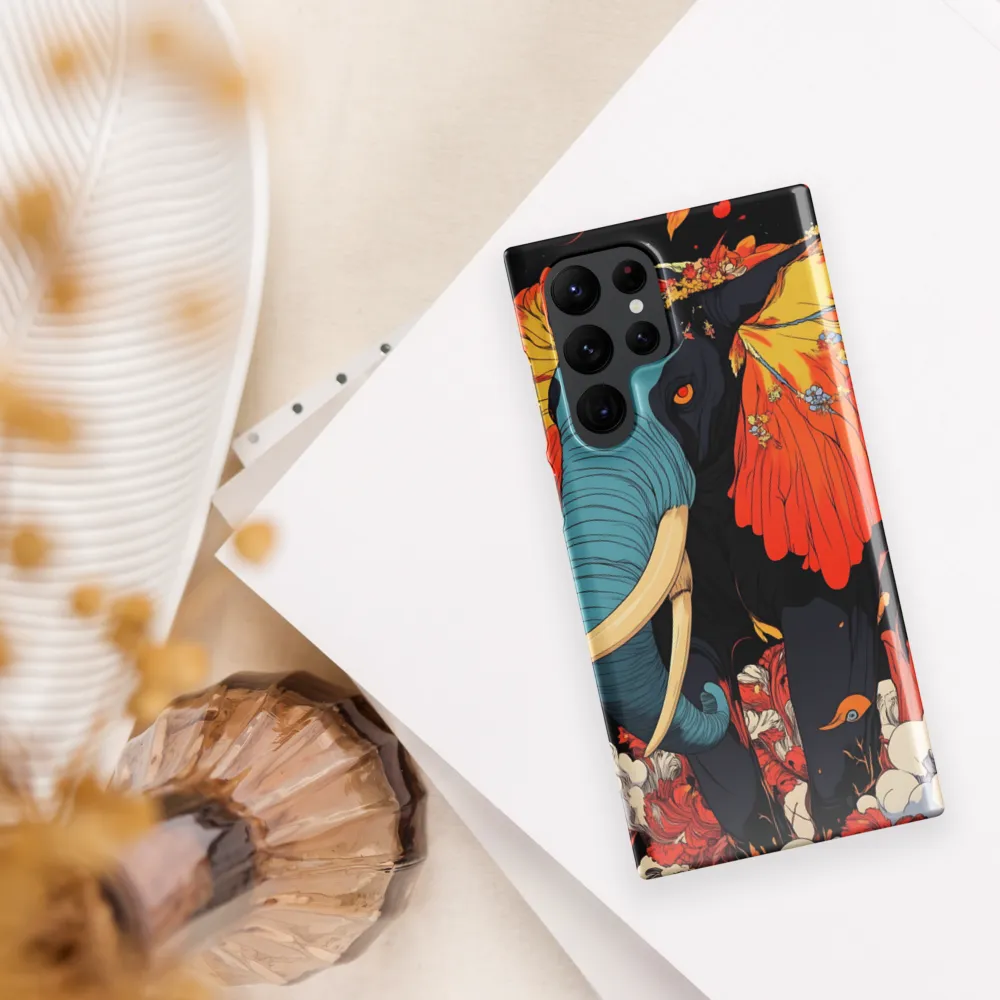 Majesty of the Floral Elephant | Phone Case |  S22 Ultra | Snap Case | Glossy