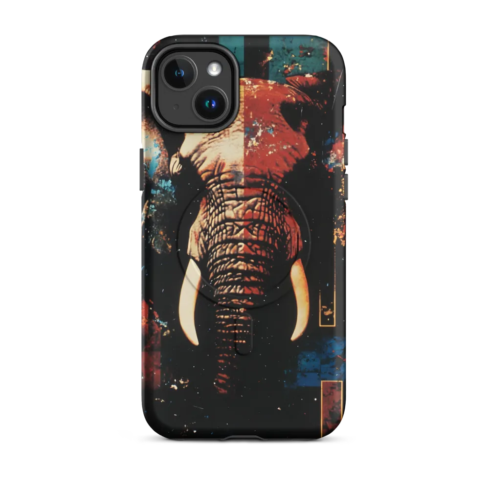 Majestic Mosaic: The Elephant | Phone Case |  14 Plus | MagSafe® Tough Case | Matte
