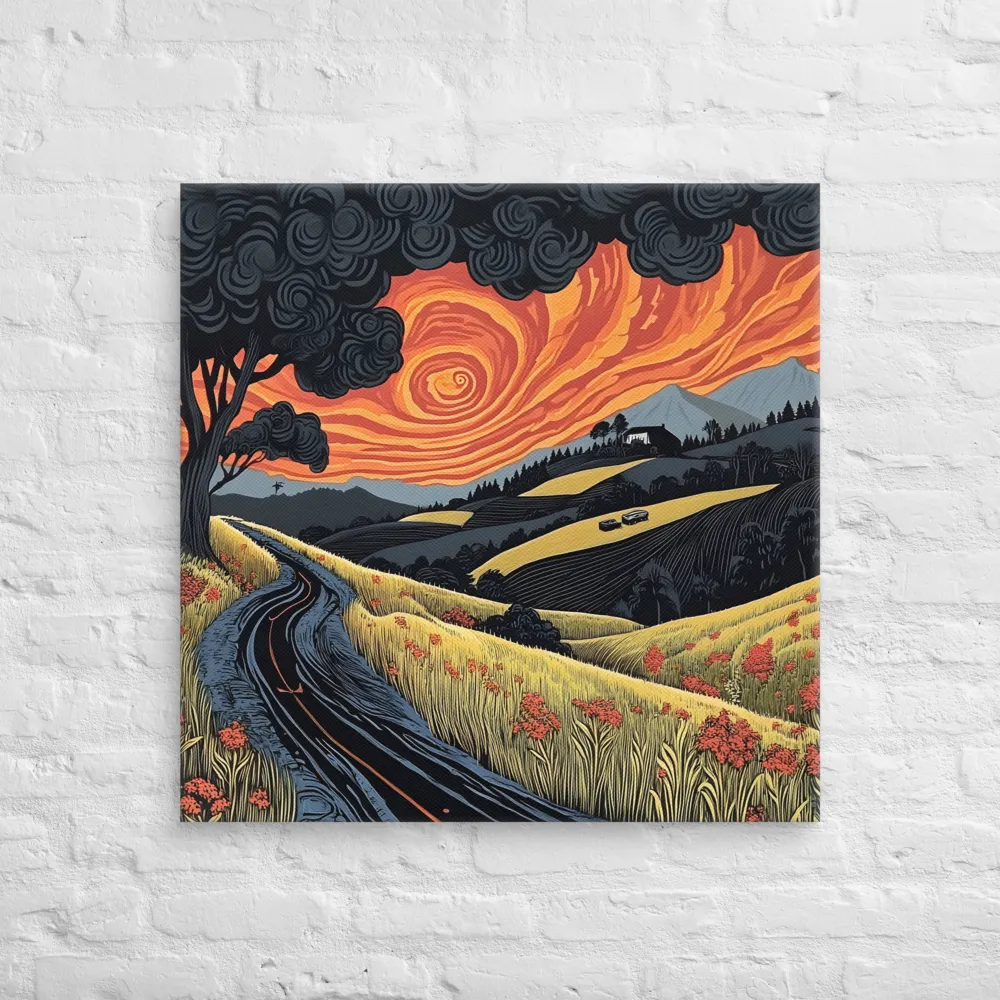 Whispers of the Winding Road | Canvas | 30″×30″
