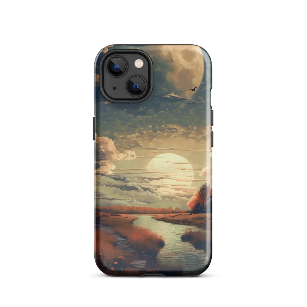 Whispers of Dusk: A Tranquil River Landscape