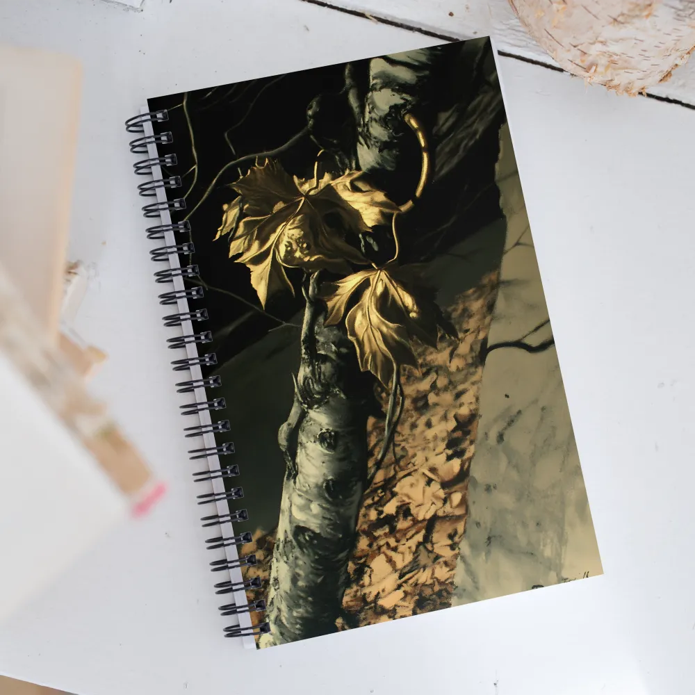 Golden Serenity: A Close Encounter with Nature | Spiral Notebook