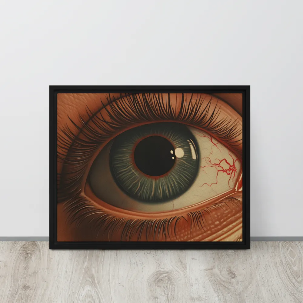 The Gaze of Anatomy | Canvas with Black Frame | 16″×20″