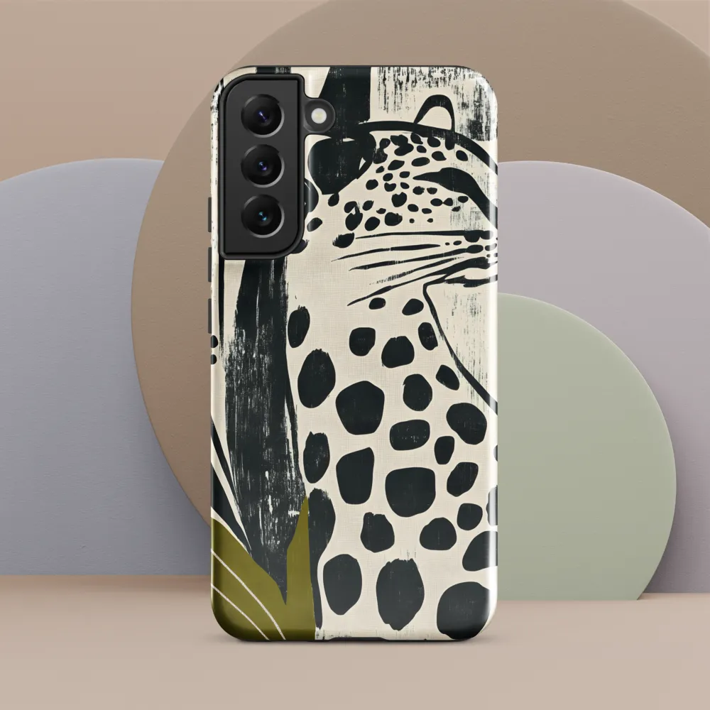 Leopard in Silhouette: A Modern Appeal | Phone Case |  S22 Plus | Tough Case | Glossy