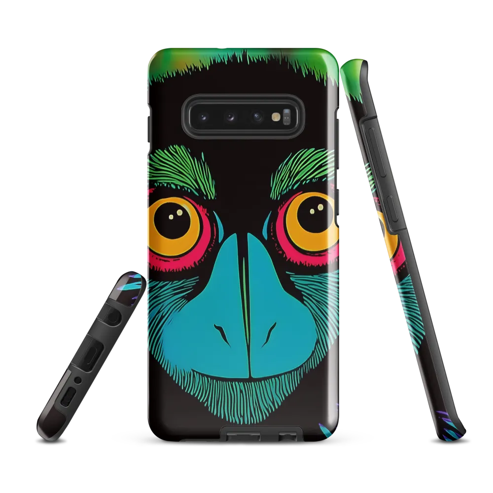 Whimsical Monkey Reflection | Phone Case |  S10 Plus | Tough Case | Glossy