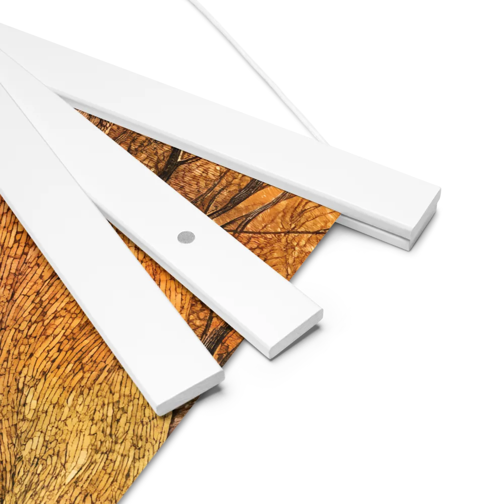 Embrace of Autumn | Poster With White Wood Hanger | 10″×10″