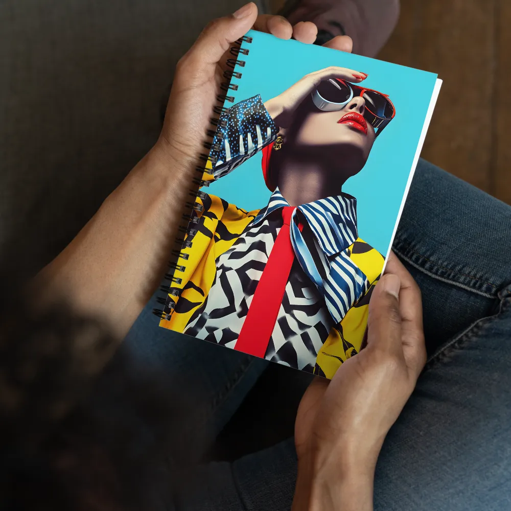 Chic Confidence in Bold Patterns | Spiral Notebook