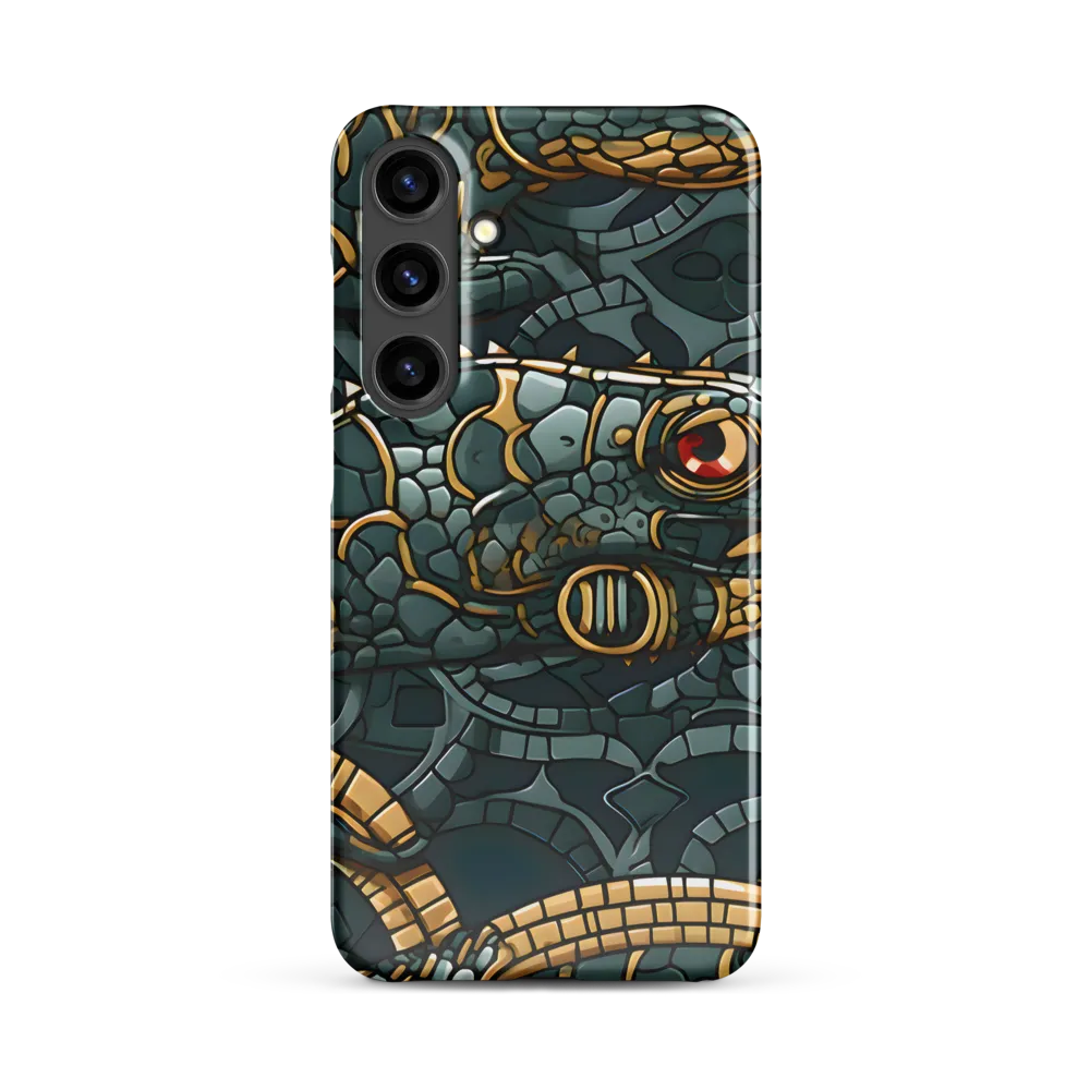Reptilian Elegance: A Digital Art Nouveau Tapestry