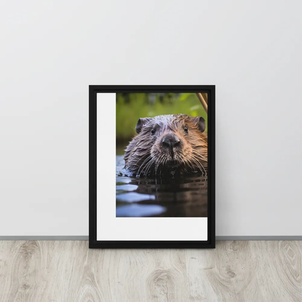 Emergence of the Beaver | Canvas with Black Frame | 12″×16″