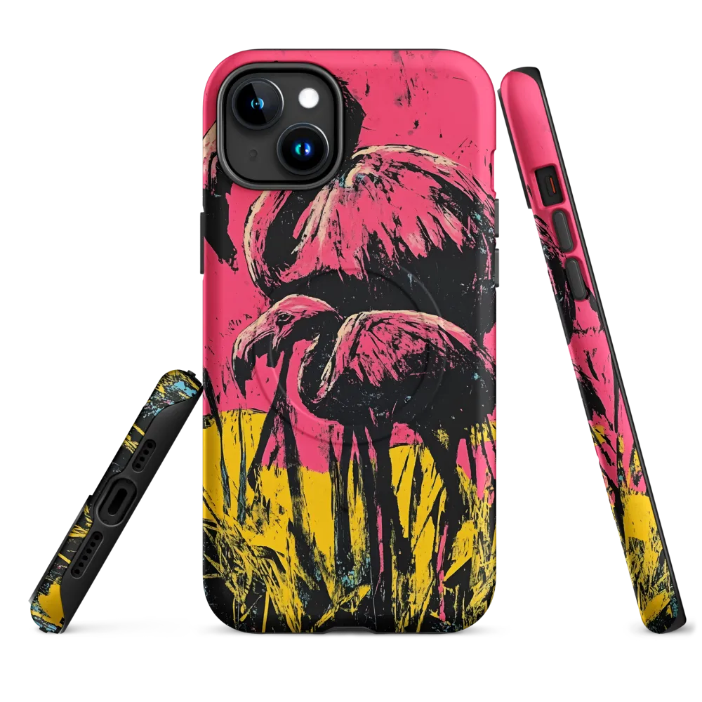 Flamingo Duet: A Pop Art Expression