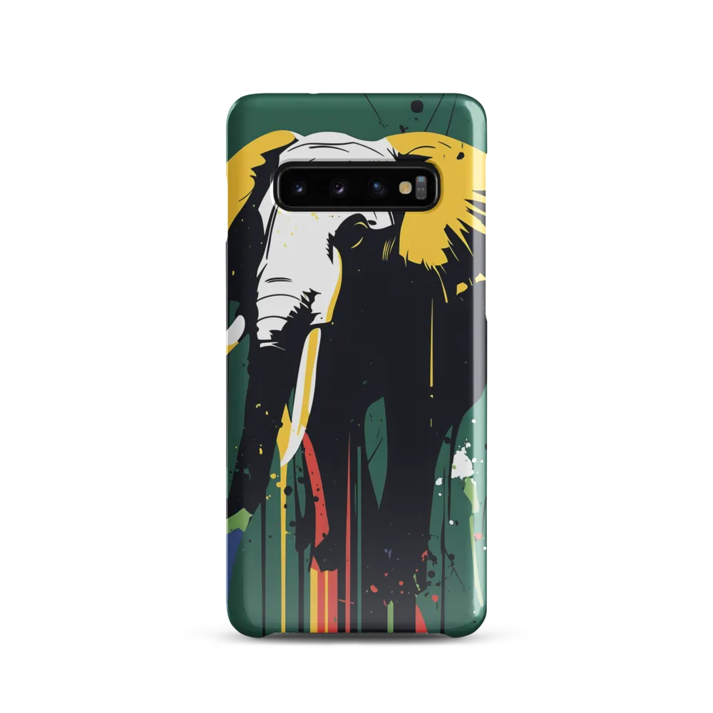 Majestic Minimalism: The Colorful Elephant