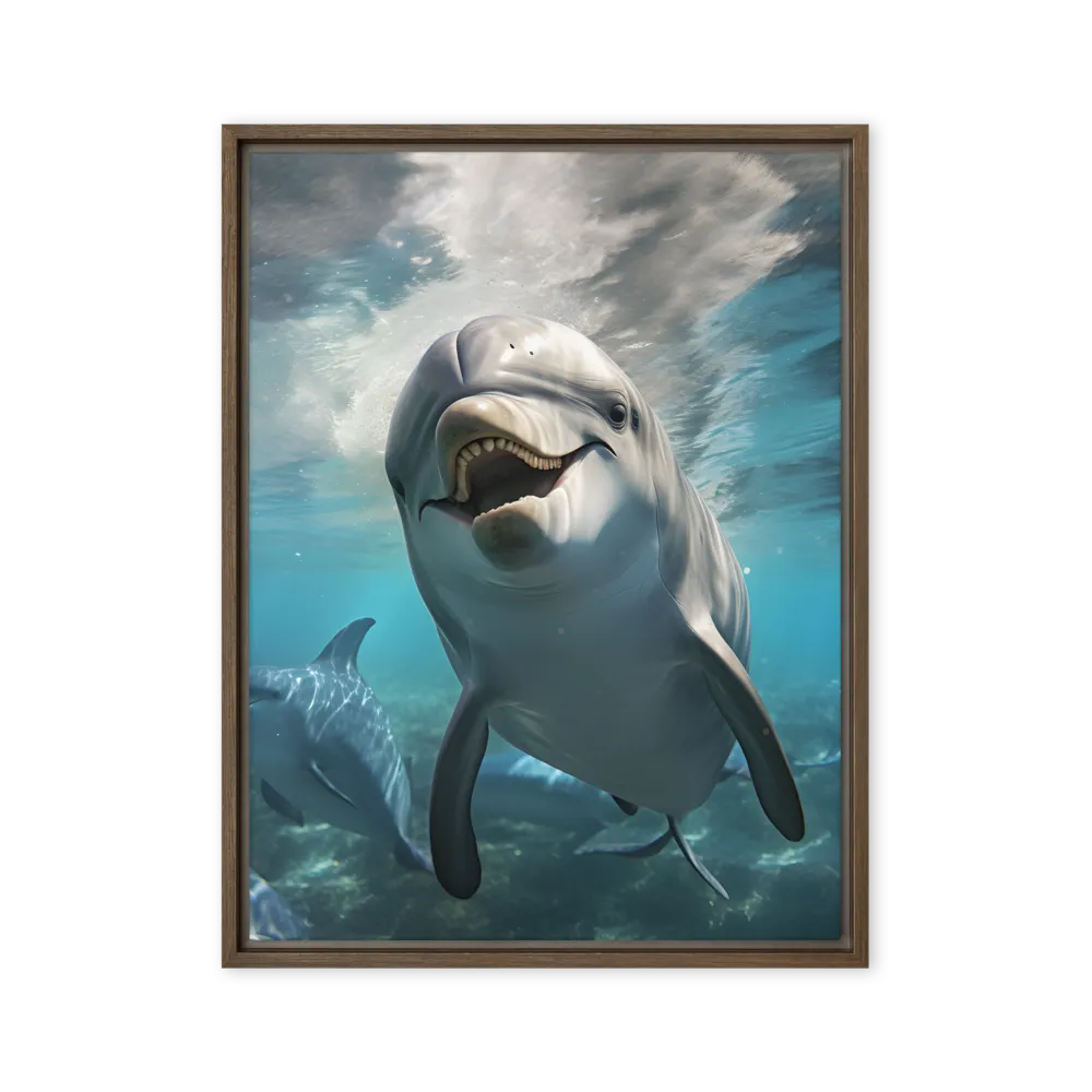 Beneath the Waves: A Dolphin's Dance