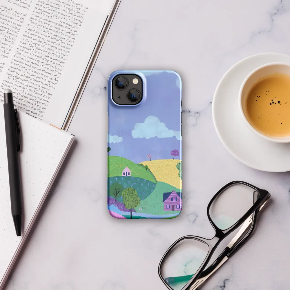 Whimsical Hills and Quaint Homes | Phone Case |  13 | Snap Case | Glossy