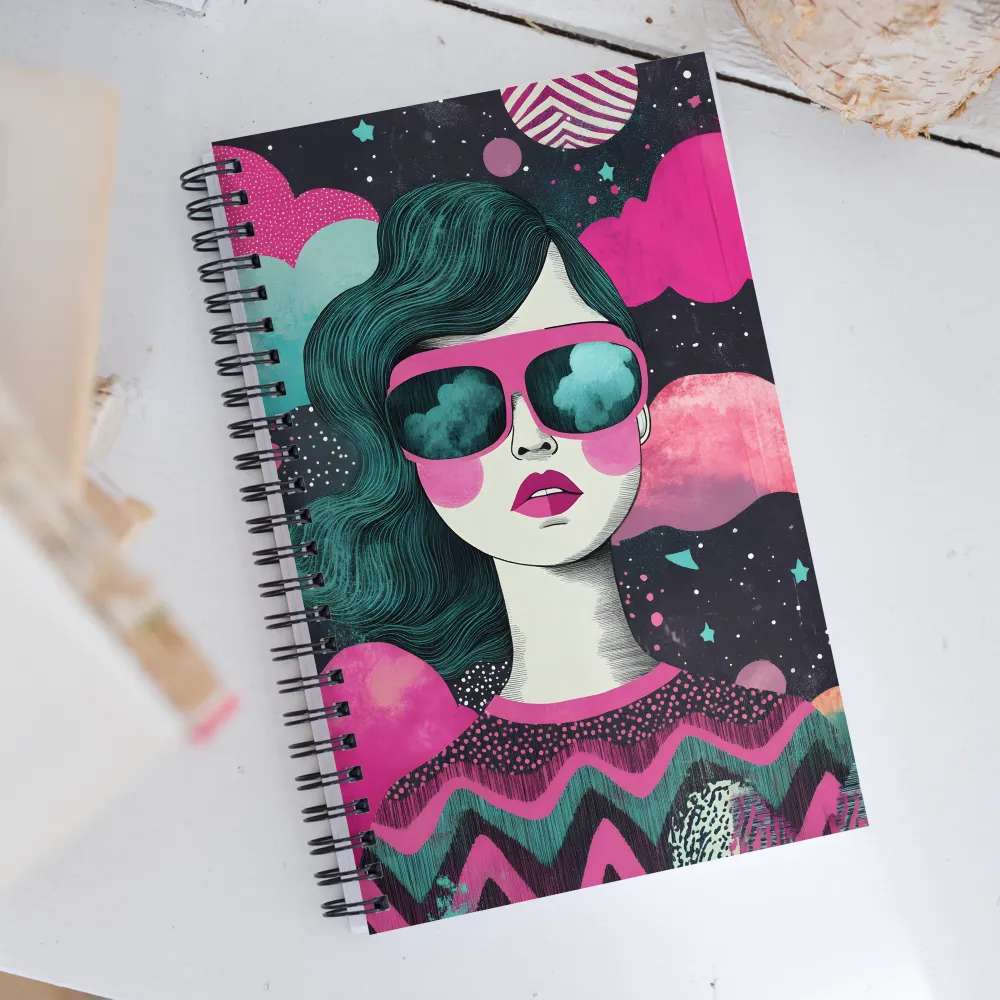 Chic Dreams: A Pop Art Portrait | Spiral Notebook