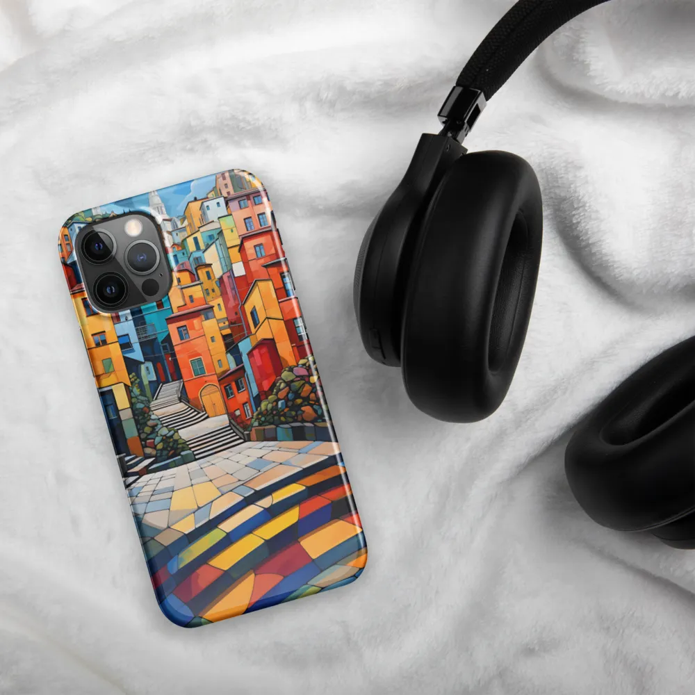 Vibrant Village: A Cubist Journey