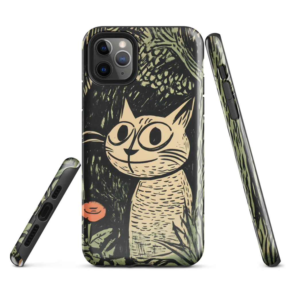 Whimsical Cat in the Forest | Phone Case |  11 Pro Max | Tough Case | Glossy