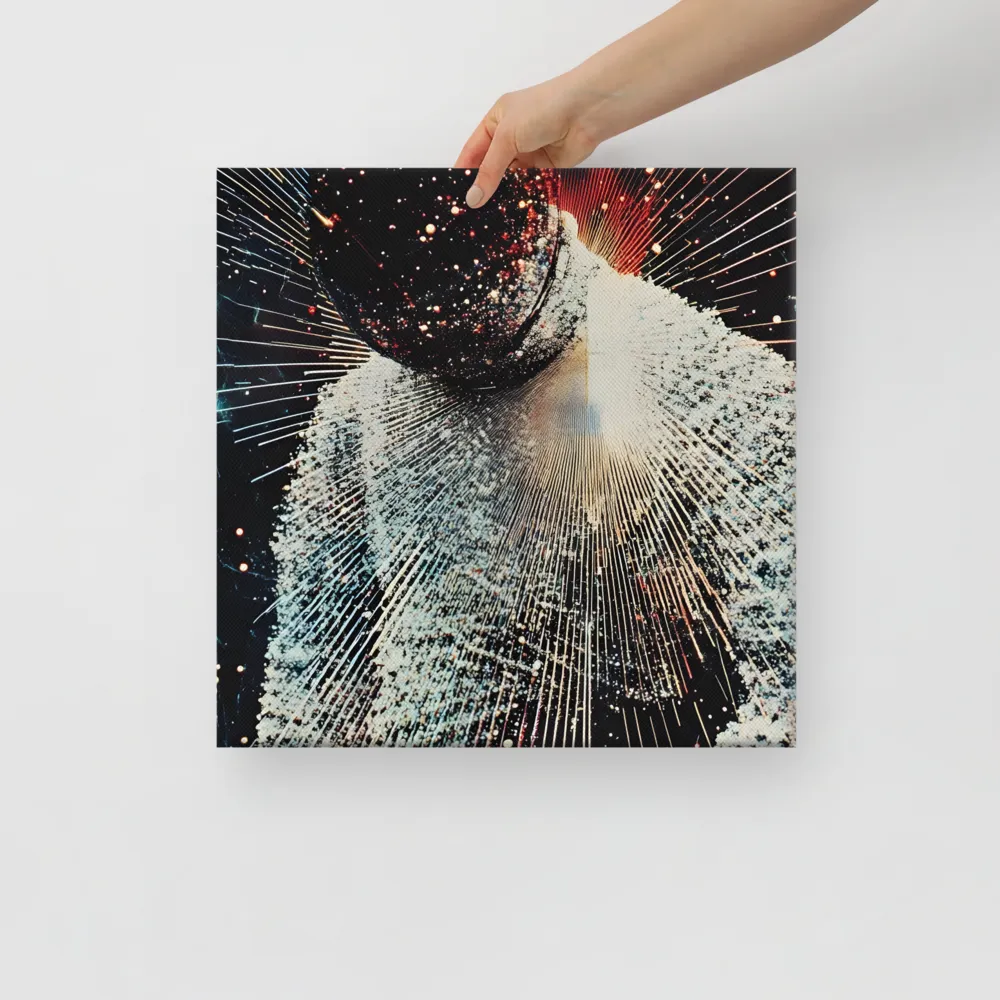 Ethereal Astronaut: A Journey Through the Cosmos | Canvas | 16″×16″