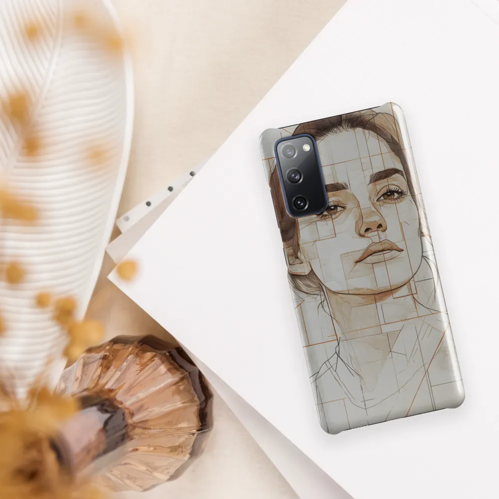 Geometric Serenity: A Minimalist Portrait